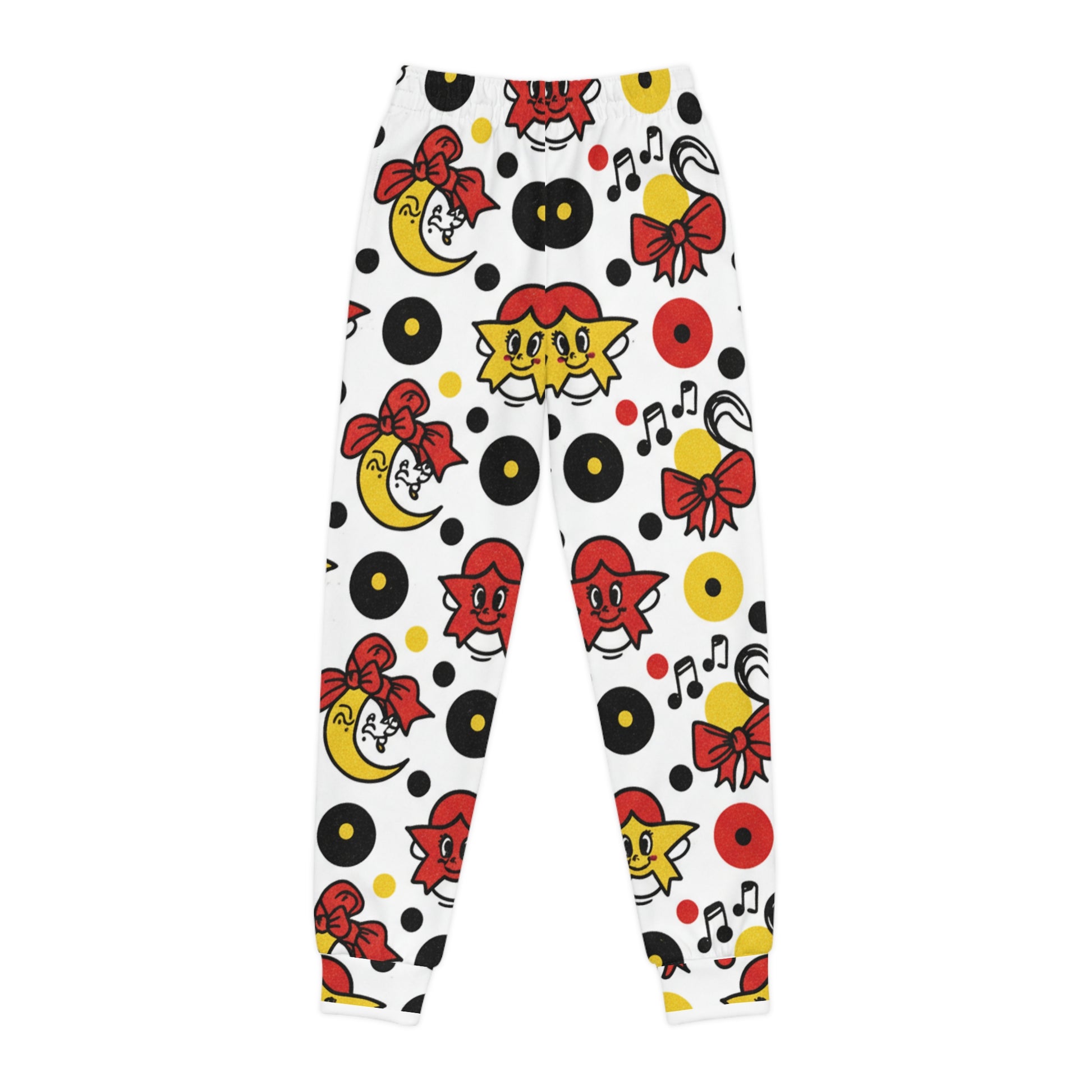 Youth Joggers — Retro Cartoon Records & Music Note All-Over Print