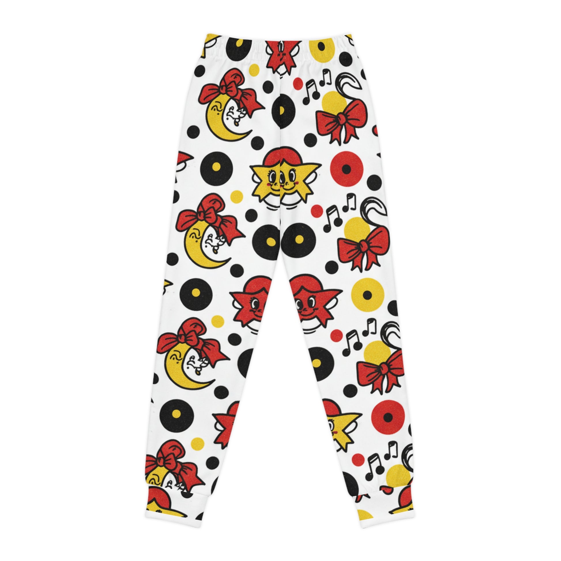 Youth Joggers — Retro Cartoon Records & Music Note All-Over Print