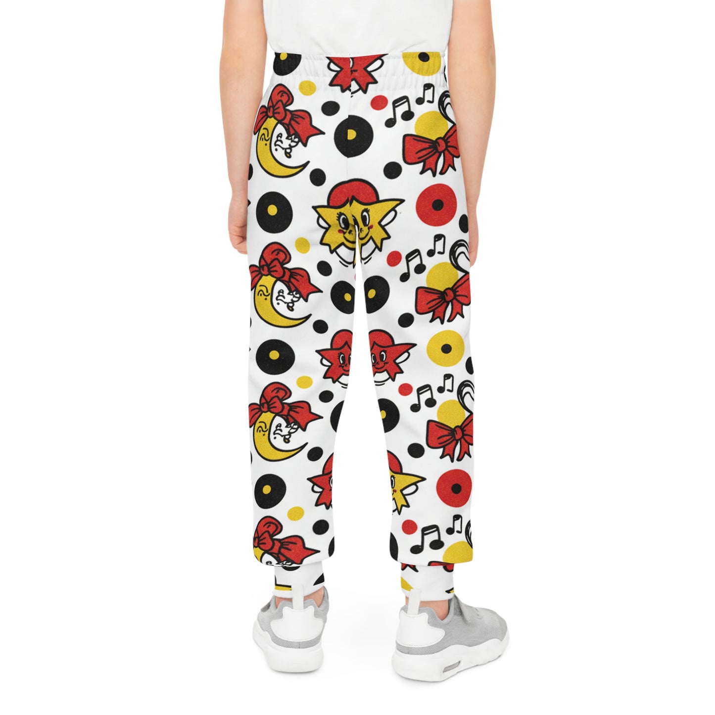Youth Joggers — Retro Cartoon Records & Music Note All-Over Print