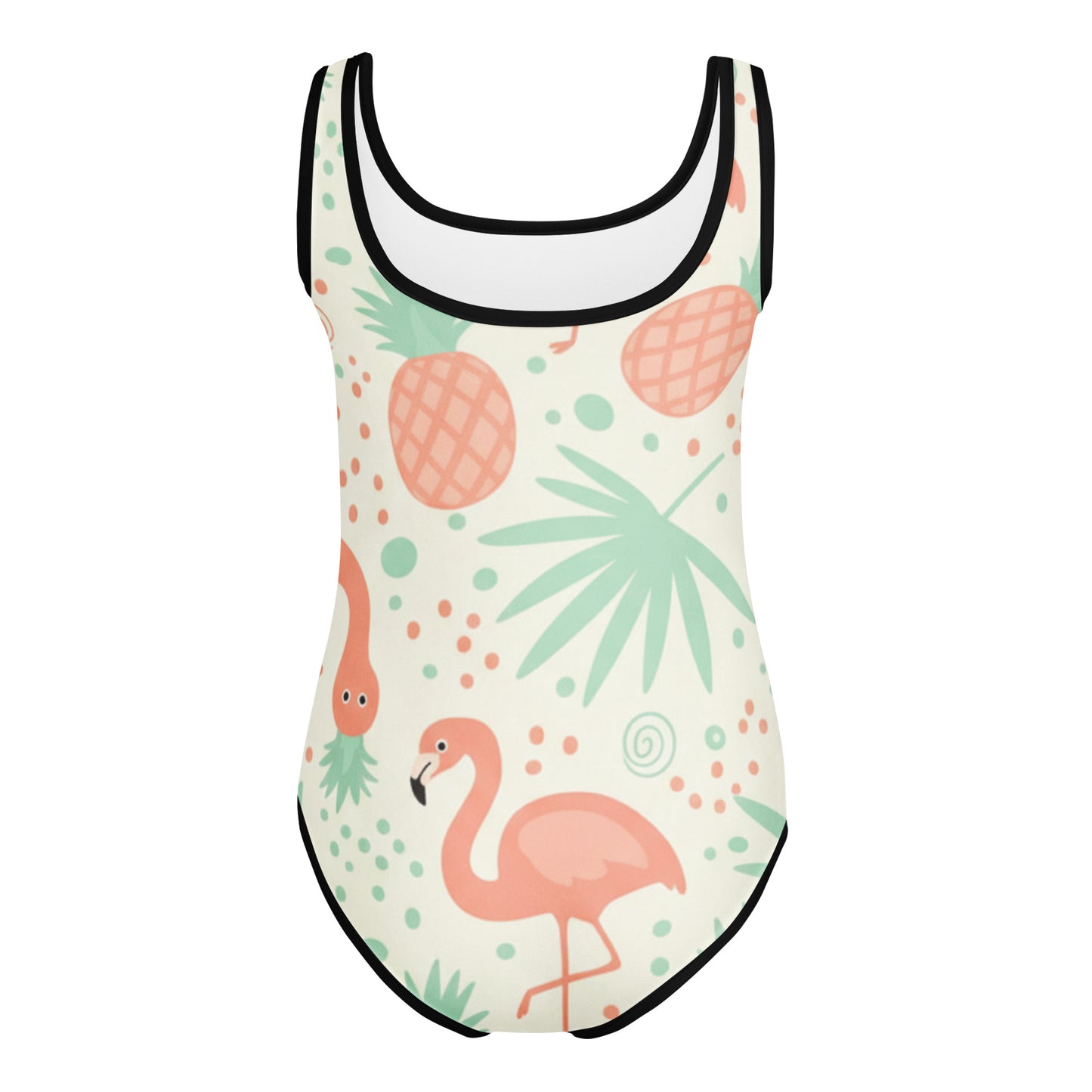 Kids Swimsuit — Pink Floral Garden 7