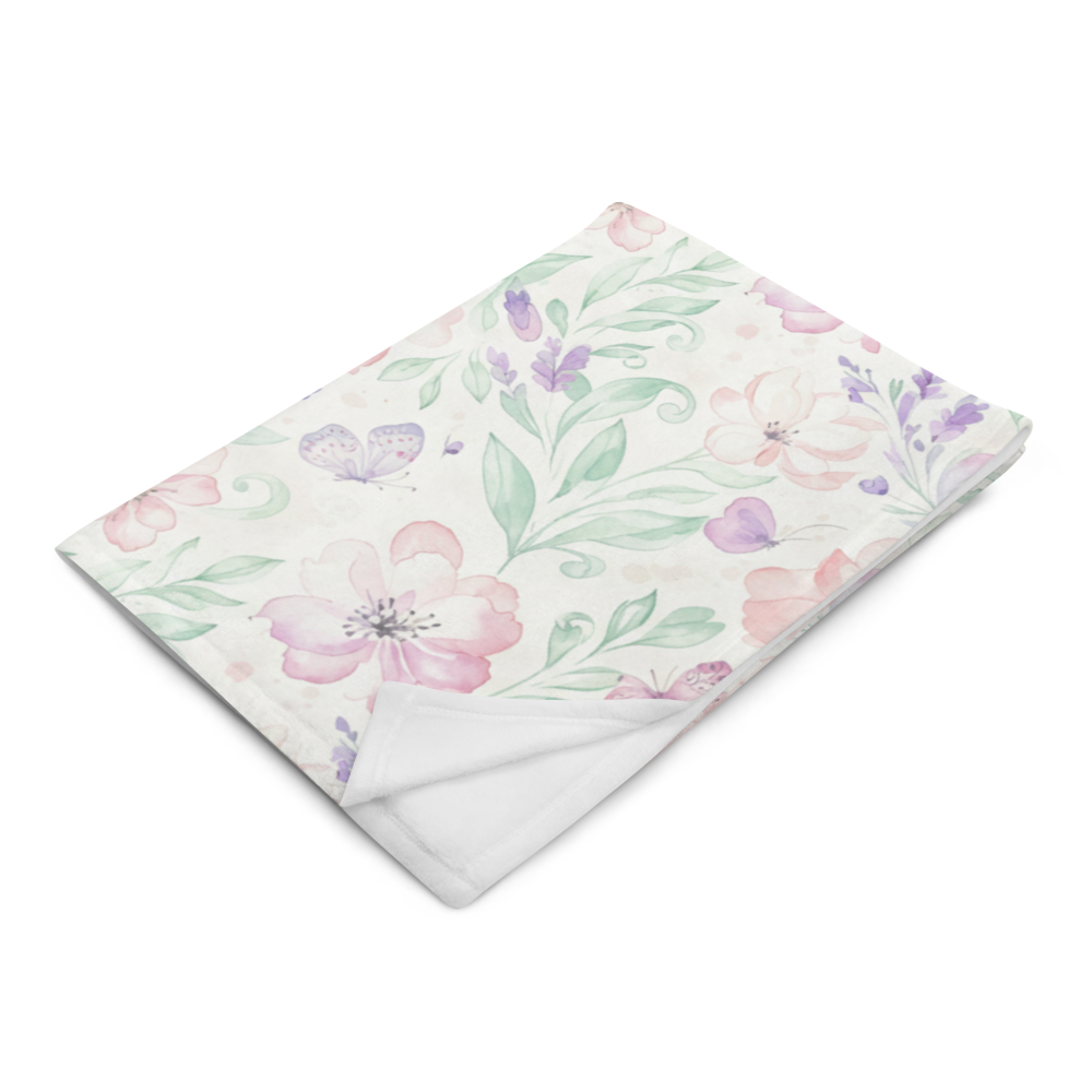 Butterfly Garden Throw Blanket 60″×80″