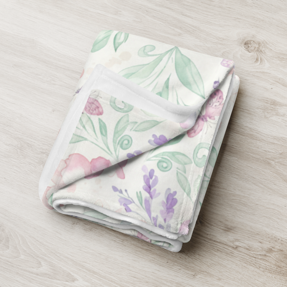 Butterfly Garden Throw Blanket 60″×80″