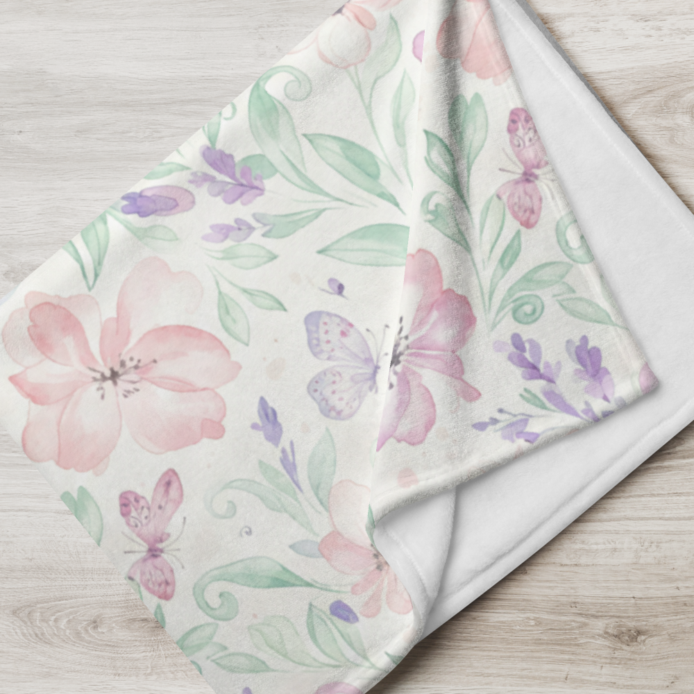 Butterfly Garden Throw Blanket 60″×80″