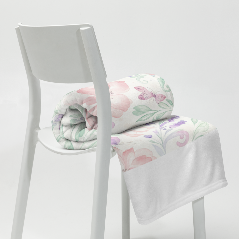 Butterfly Garden Throw Blanket 60″×80″
