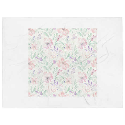 Butterfly Garden Throw Blanket 60″×80″